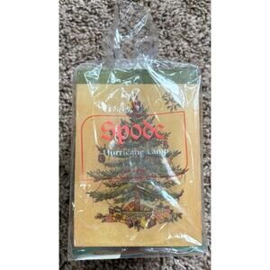 Spode Christmas Tree Square Wax Pillar Candle Lamp NEW IN PACKAGE